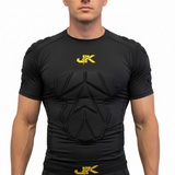 Padded Compression T Shirt Gold
